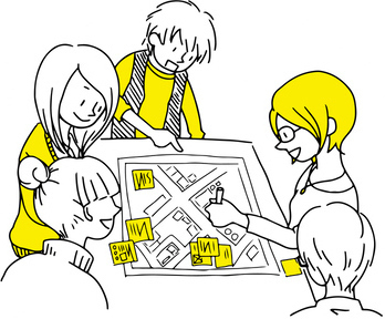 住民がワークショップに参加している様子